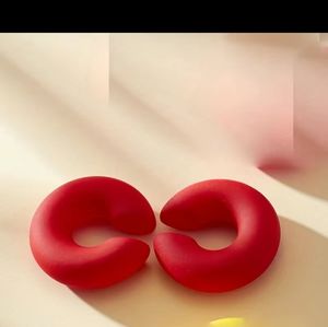 Chunky Earcuff Red Color 1 Pair